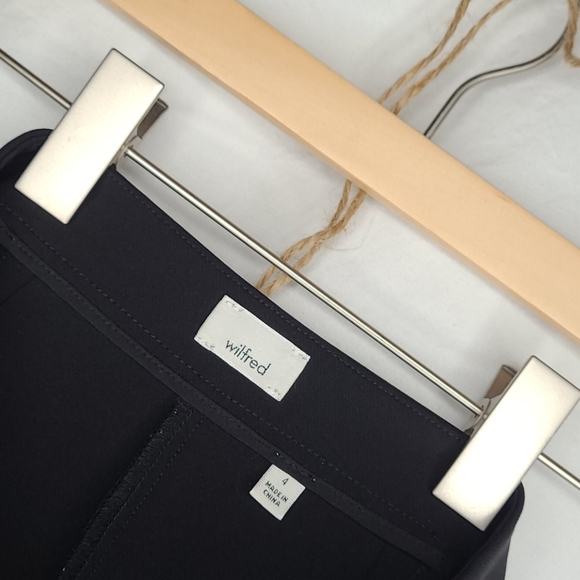 Wilfred Black Wide-leg Cropped Pants - Picture 6 of 7